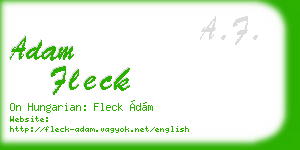 adam fleck business card